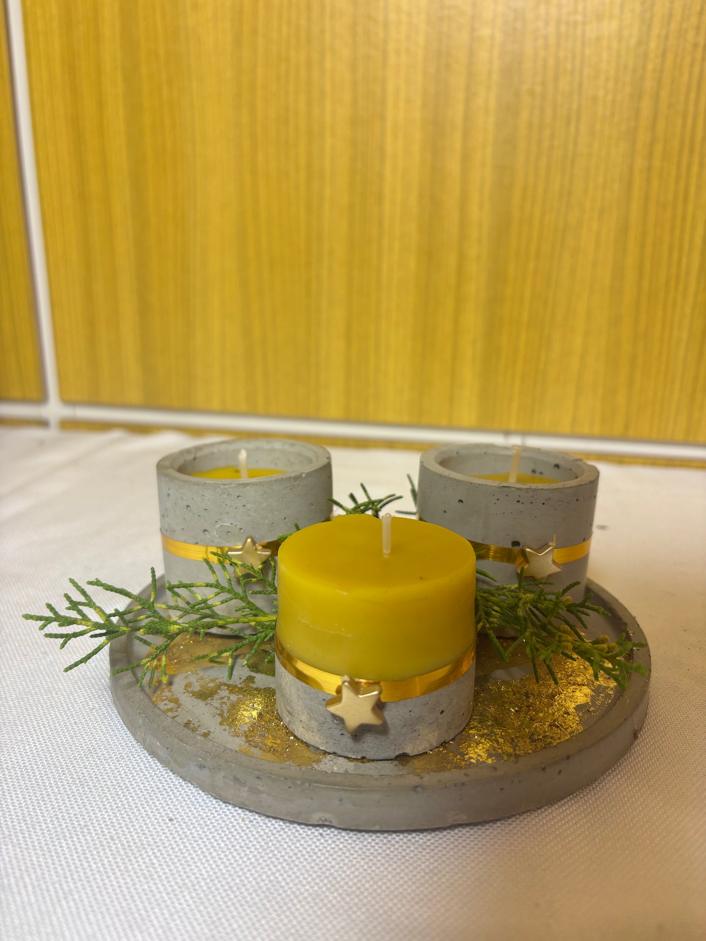 Zestaw świeczek z wosku pszczelego