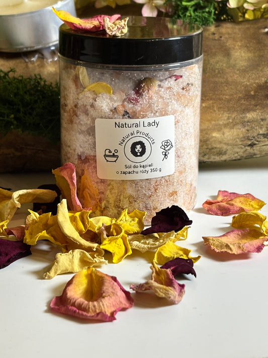 Sól do kąpieli z płatkami róż 350 g